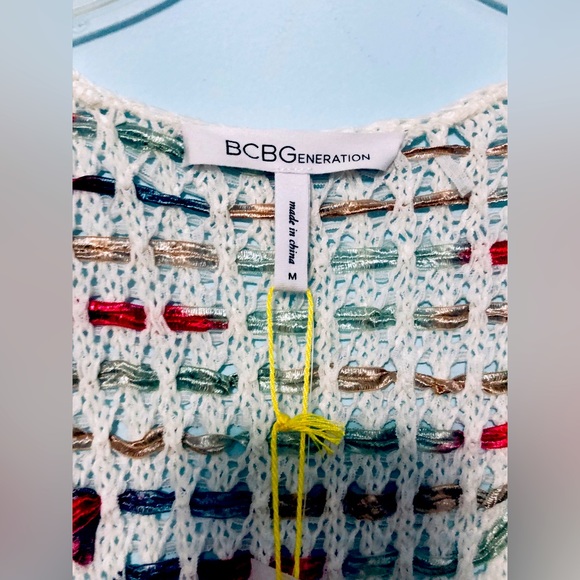 NWT White Crochet Duster by BCBGeneration - Picture 6 of 12